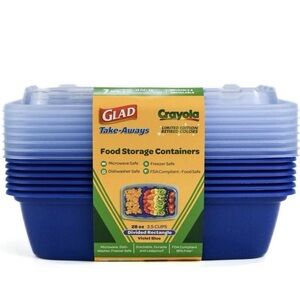 Crayola Violet Blue Divided Food Storage Container